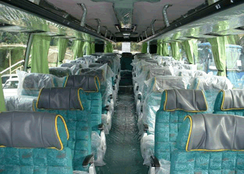 Interior of APSRTC Garuda bus service